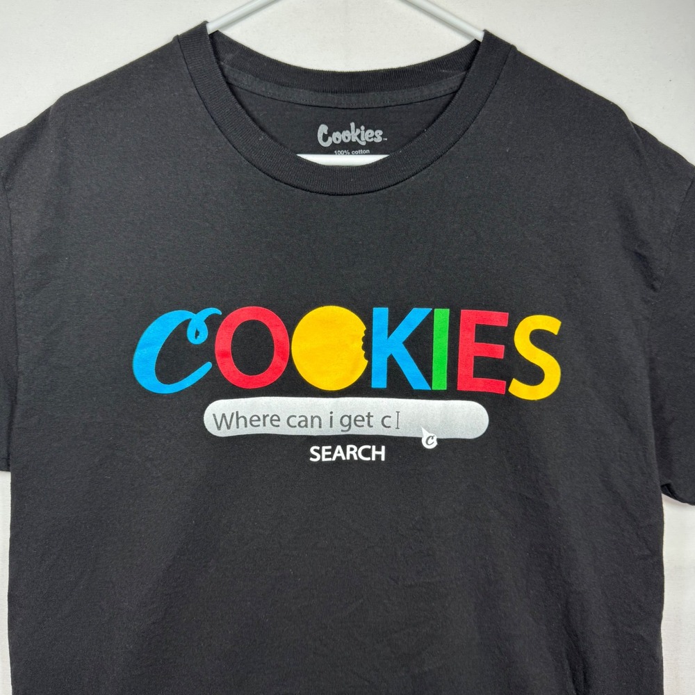 Cookies Clothing Black Graphic T Shirt Where Can I Get Cookies Mens Sz Large